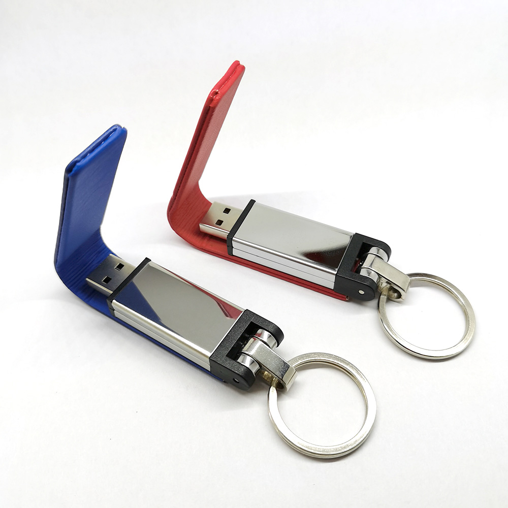 Leather Key Chain USB Flash Drive