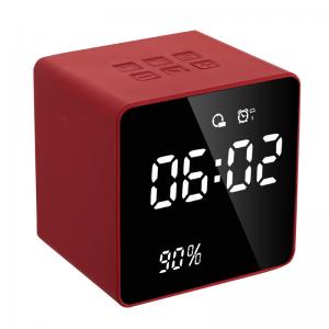 2 in 1 Square Alarm Clock Bluetooth Speaker