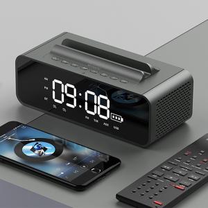 Desktop Alarm Clock Bluetooth Speaker with Phone Holder