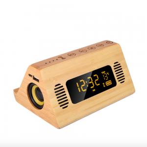 Desktop Carbonized Bamboo Bluetooth Speaker