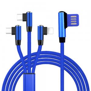 90 Degree 3 in 1 USB Charging Cables