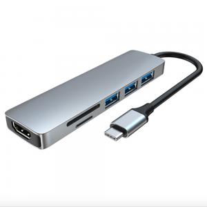 6 in 1 USB Type-C Docking Station 