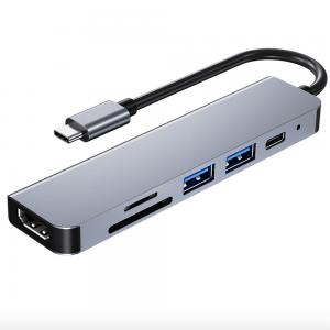 6 in 1 USB Type-C Docking Station 