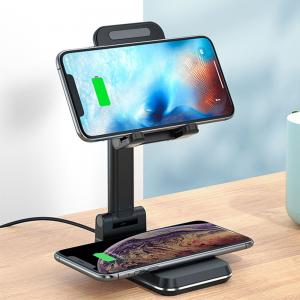 Foldable Mobile Phone Holder with Wireless Charger